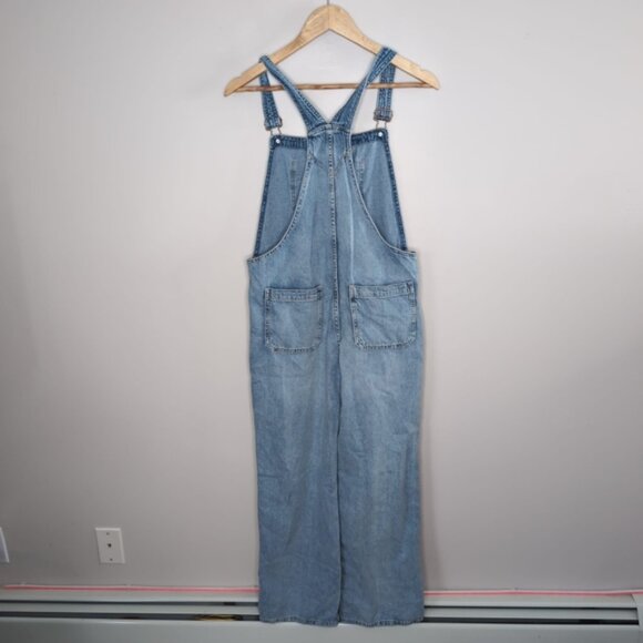 Gap Carpenter Retro 90s Baggy Wide-Leg Non-Stretch Jean Overalls XXXL/3X - Picture 3 of 8